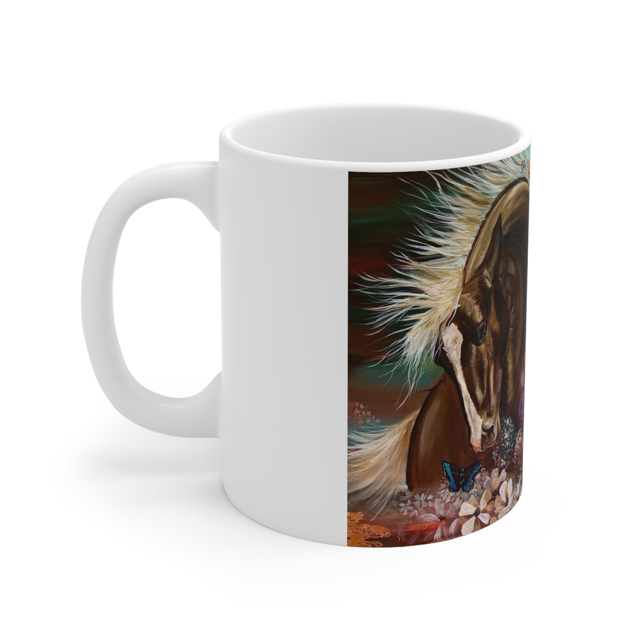 Ceramic Minutia Horse Mug 11oz