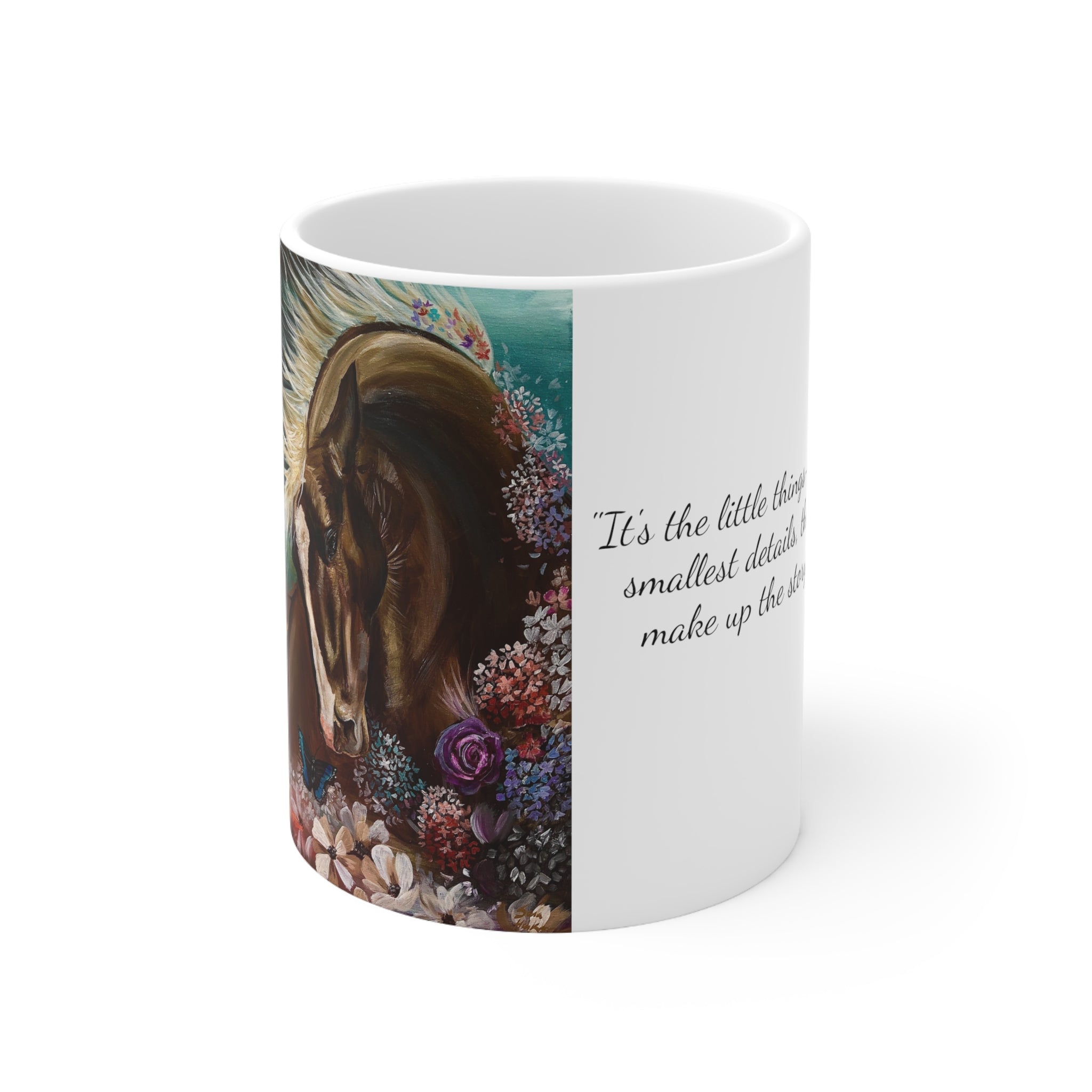 Ceramic Minutia Horse Mug 11oz